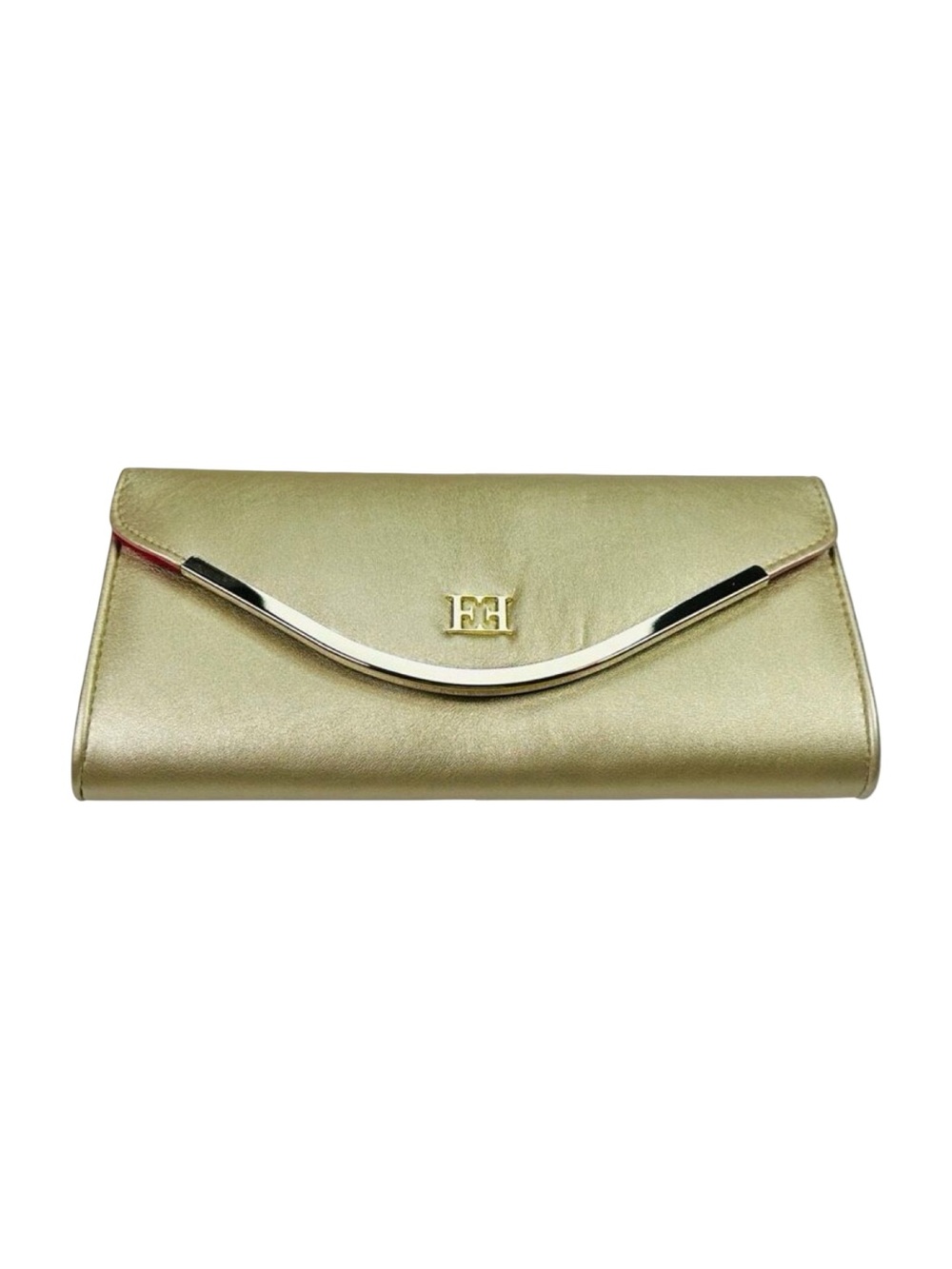 Escada Especially Escada Elixir GWP Gold Clutch Purse - 9” x 4.5”